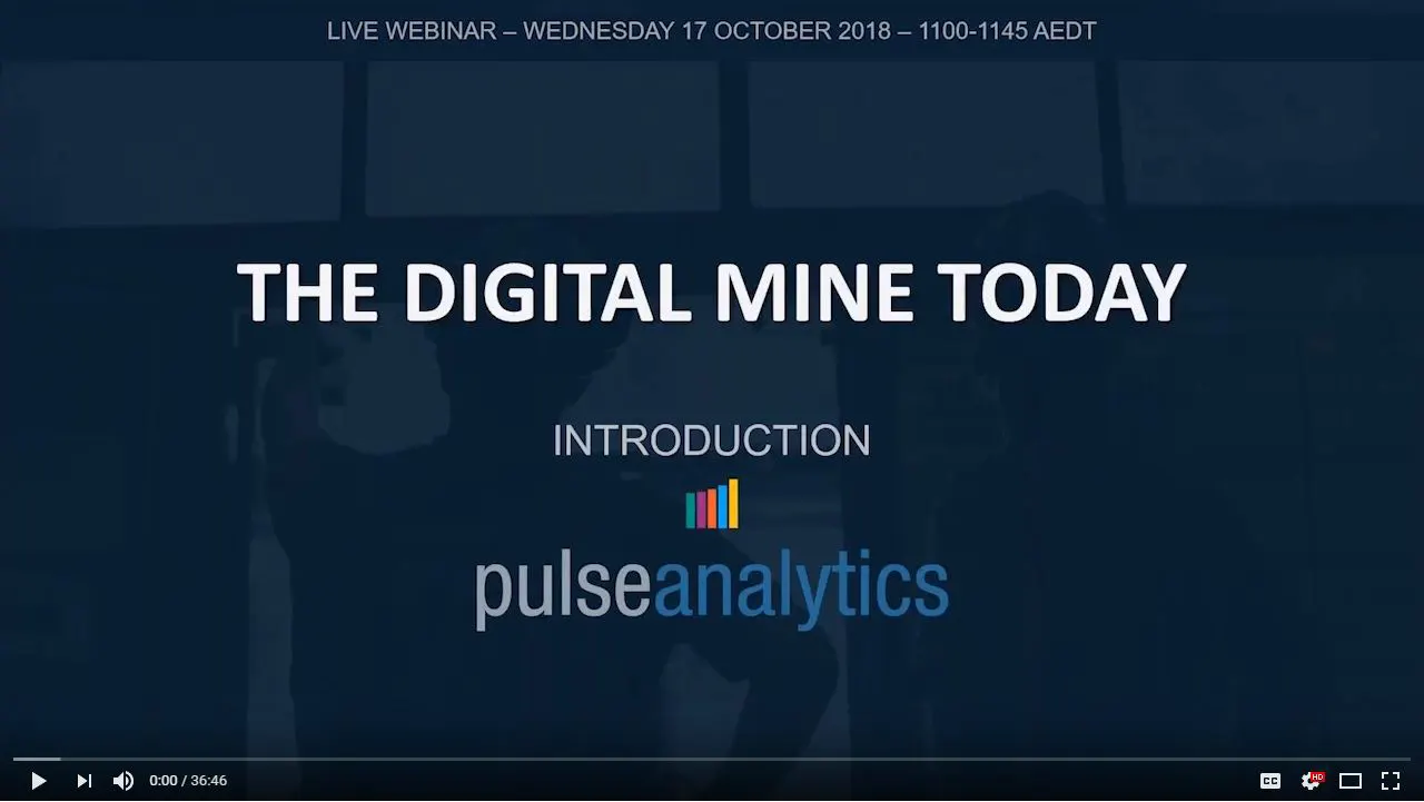 The Digital Mine Today webinar screen
